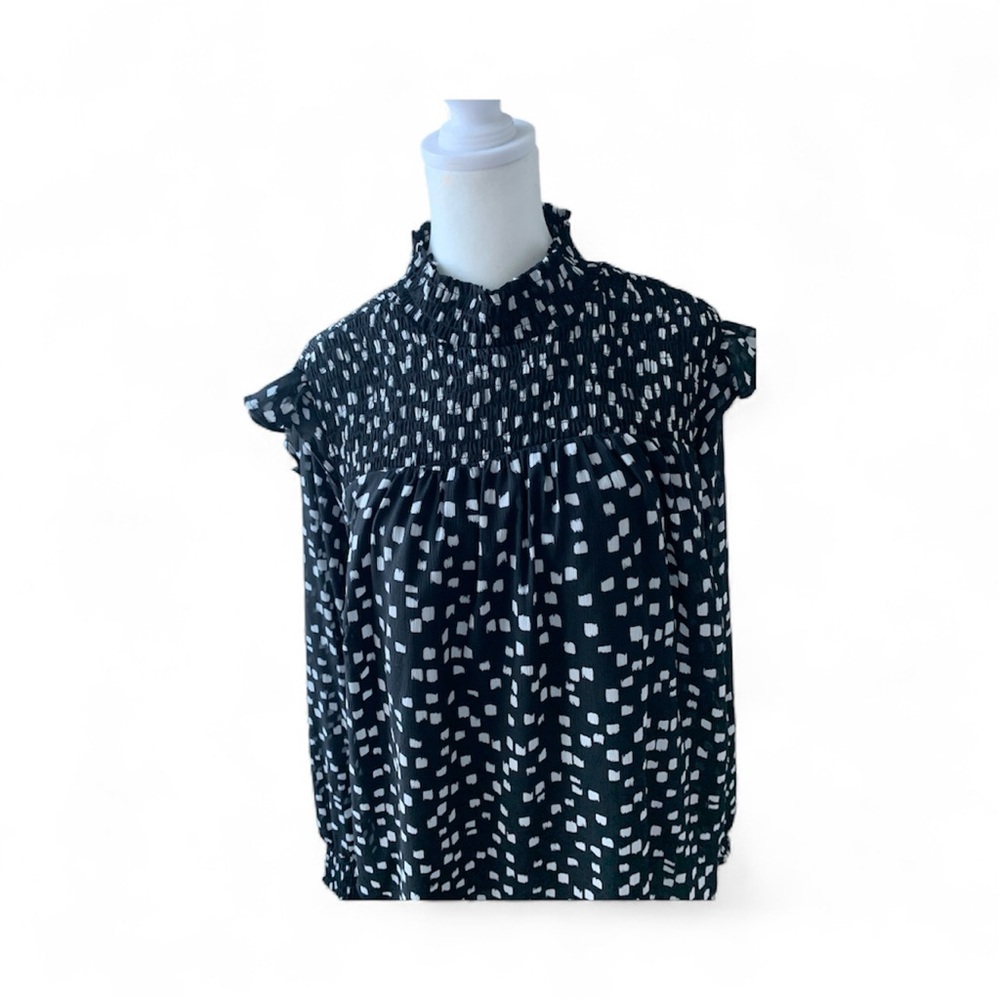 Torrid Black and White Dressy Blouse NWT